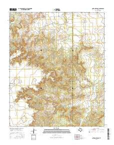 Quitaque Peaks Texas Current topographic map, 1:24000 scale, 7.5 X 7.5 Minute, Year 2016