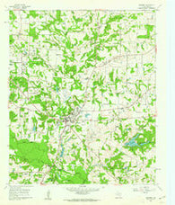 Quitman Texas Historical topographic map, 1:24000 scale, 7.5 X 7.5 Minute, Year 1960