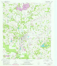 Quitman Texas Historical topographic map, 1:24000 scale, 7.5 X 7.5 Minute, Year 1960