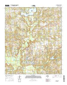 Quitman Texas Current topographic map, 1:24000 scale, 7.5 X 7.5 Minute, Year 2016