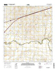 Quito Draw Texas Current topographic map, 1:24000 scale, 7.5 X 7.5 Minute, Year 2016