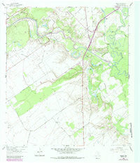 Raisin Texas Historical topographic map, 1:24000 scale, 7.5 X 7.5 Minute, Year 1962