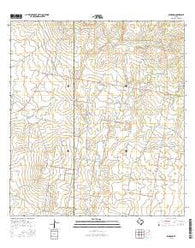 Randado Texas Current topographic map, 1:24000 scale, 7.5 X 7.5 Minute, Year 2016