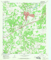 Ranger Texas Historical topographic map, 1:24000 scale, 7.5 X 7.5 Minute, Year 1966