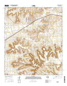 Rankin Texas Current topographic map, 1:24000 scale, 7.5 X 7.5 Minute, Year 2016