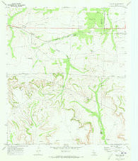 Rankin NE Texas Historical topographic map, 1:24000 scale, 7.5 X 7.5 Minute, Year 1970
