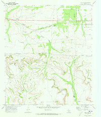 Rankin NE Texas Historical topographic map, 1:24000 scale, 7.5 X 7.5 Minute, Year 1970