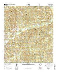 Ratcliff Texas Current topographic map, 1:24000 scale, 7.5 X 7.5 Minute, Year 2016