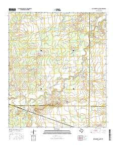 Raven Creek South Texas Current topographic map, 1:24000 scale, 7.5 X 7.5 Minute, Year 2016