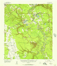 Rayburn Texas Historical topographic map, 1:62500 scale, 15 X 15 Minute, Year 1955