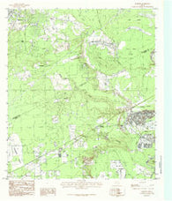 Rayburn Texas Historical topographic map, 1:24000 scale, 7.5 X 7.5 Minute, Year 1984