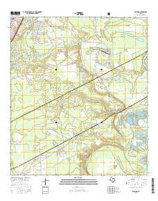 Rayburn Texas Current topographic map, 1:24000 scale, 7.5 X 7.5 Minute, Year 2016