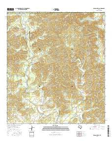 Reagan Wells Texas Current topographic map, 1:24000 scale, 7.5 X 7.5 Minute, Year 2016