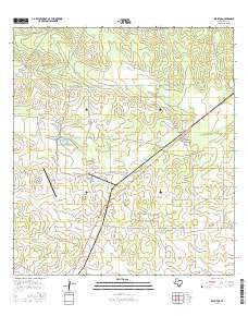 Realitos Texas Current topographic map, 1:24000 scale, 7.5 X 7.5 Minute, Year 2016