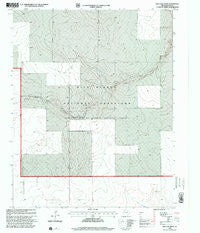 Red Cow Draw Texas Historical topographic map, 1:24000 scale, 7.5 X 7.5 Minute, Year 1998