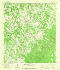 Red Rock Texas Historical topographic map, 1:24000 scale, 7.5 X 7.5 Minute, Year 1964