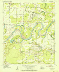 Redbank Texas Historical topographic map, 1:24000 scale, 7.5 X 7.5 Minute, Year 1951