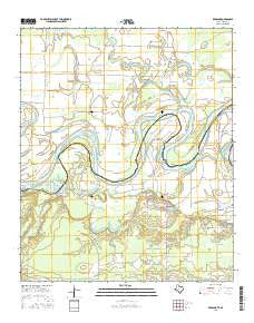 Redbank Texas Current topographic map, 1:24000 scale, 7.5 X 7.5 Minute, Year 2016
