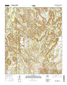 Reddy Mountain Texas Current topographic map, 1:24000 scale, 7.5 X 7.5 Minute, Year 2016