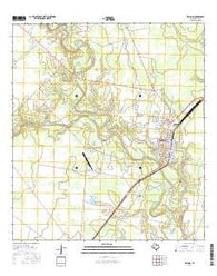 Refugio Texas Current topographic map, 1:24000 scale, 7.5 X 7.5 Minute, Year 2016