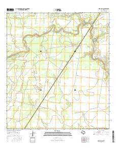 Refugio SW Texas Current topographic map, 1:24000 scale, 7.5 X 7.5 Minute, Year 2016