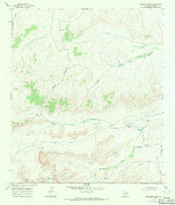 Reininger Draw Texas Historical topographic map, 1:24000 scale, 7.5 X 7.5 Minute, Year 1968