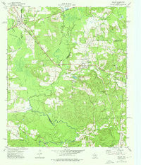 Reklaw Texas Historical topographic map, 1:24000 scale, 7.5 X 7.5 Minute, Year 1973