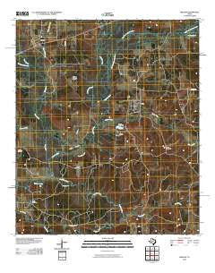 Reklaw Texas Historical topographic map, 1:24000 scale, 7.5 X 7.5 Minute, Year 2010