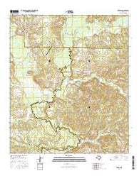 Reklaw Texas Current topographic map, 1:24000 scale, 7.5 X 7.5 Minute, Year 2016