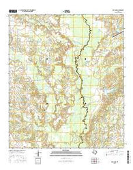 Reliance Texas Current topographic map, 1:24000 scale, 7.5 X 7.5 Minute, Year 2016