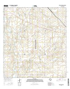 Retama Creek Texas Current topographic map, 1:24000 scale, 7.5 X 7.5 Minute, Year 2016