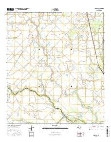 Rexville Texas Current topographic map, 1:24000 scale, 7.5 X 7.5 Minute, Year 2016