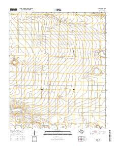 Rhea Texas Current topographic map, 1:24000 scale, 7.5 X 7.5 Minute, Year 2016