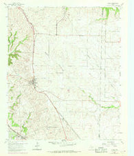 Rhome Texas Historical topographic map, 1:24000 scale, 7.5 X 7.5 Minute, Year 1960