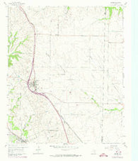 Rhome Texas Historical topographic map, 1:24000 scale, 7.5 X 7.5 Minute, Year 1960