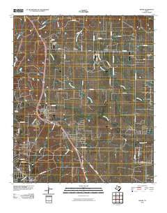 Rhome Texas Historical topographic map, 1:24000 scale, 7.5 X 7.5 Minute, Year 2010