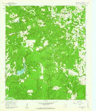 Rhonesboro Texas Historical topographic map, 1:24000 scale, 7.5 X 7.5 Minute, Year 1960