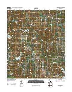 Rhonesboro Texas Historical topographic map, 1:24000 scale, 7.5 X 7.5 Minute, Year 2012