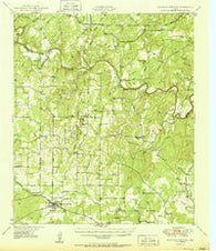 Richland Springs Texas Historical topographic map, 1:62500 scale, 15 X 15 Minute, Year 1950