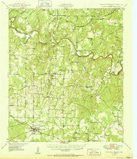 Richland Springs Texas Historical topographic map, 1:62500 scale, 15 X 15 Minute, Year 1950