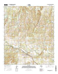 Richland Springs Texas Current topographic map, 1:24000 scale, 7.5 X 7.5 Minute, Year 2016