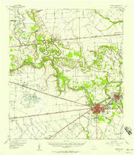 Richmond Texas Historical topographic map, 1:62500 scale, 15 X 15 Minute, Year 1955