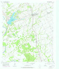 Riesel Texas Historical topographic map, 1:24000 scale, 7.5 X 7.5 Minute, Year 1957