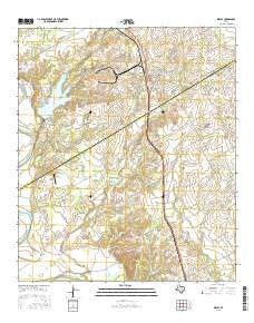 Riesel Texas Current topographic map, 1:24000 scale, 7.5 X 7.5 Minute, Year 2016