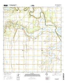 Rincon Bend Texas Current topographic map, 1:24000 scale, 7.5 X 7.5 Minute, Year 2016