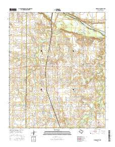 Ringgold Texas Current topographic map, 1:24000 scale, 7.5 X 7.5 Minute, Year 2016