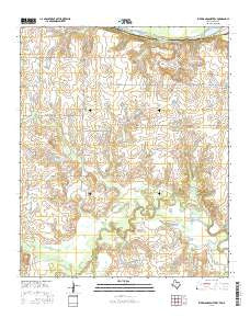 Riverland Cemetery Texas Current topographic map, 1:24000 scale, 7.5 X 7.5 Minute, Year 2016