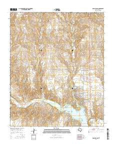 Roach Ranch Texas Current topographic map, 1:24000 scale, 7.5 X 7.5 Minute, Year 2016
