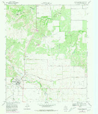 Roaring Springs Texas Historical topographic map, 1:24000 scale, 7.5 X 7.5 Minute, Year 1968