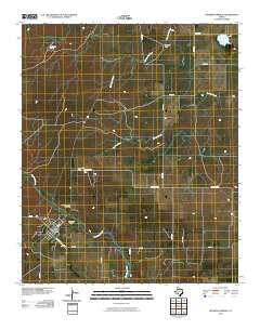 Roaring Springs Texas Historical topographic map, 1:24000 scale, 7.5 X 7.5 Minute, Year 2010
